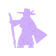 Staff Traveller With Hat.stl STL file Female Wanderer Meeple・3D printable model to download