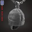 Alien_with_cap_v1_pendant_a4.jpg skull  Pendant jewelry ALien with cap v1