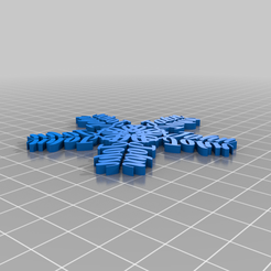 JOHN.png 3D-Datei Schneeflocke für John kostenlos・Design für 3D-Drucker zum herunterladen