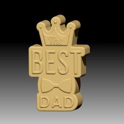 BestDad.jpg Archivo STL MEJOR PAPÁ CHAMPÚ SÓLIDO Y MOLDE PARA BOMBA DE JABÓN・Modelo para descargar y imprimir en 3D