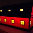 HO Scale Big Red Barn