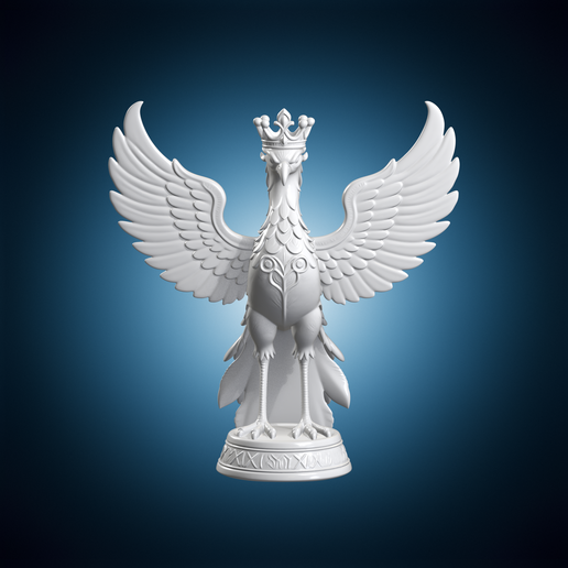 Phoenix Sculpture 3D Print Model