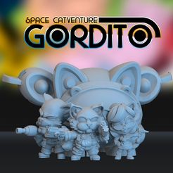 b39869c9bf5ce202bf2e7449fe566e47_display_large.jpg STL-Datei Space Catventure Gordito Playset kostenlos・3D-Drucker-Modell zum herunterladen