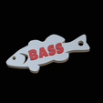 Perch.png bass fish keychain / pendant