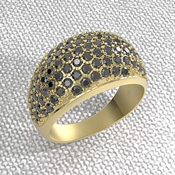 006-1.jpg Archivo STL Un anillo con gemas.・Plan de impresora 3D para descargar