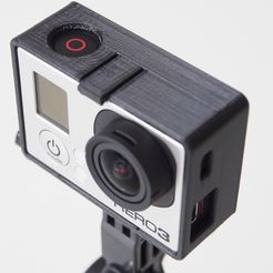 P4180109_display_large.jpg Archivo STL gratis Marco de montaje GoPro Hero3 (Edición Negra)・Modelo imprimible en 3D para descargar