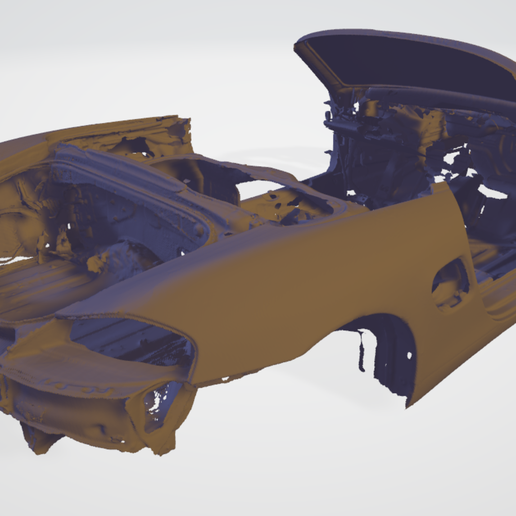 Porsche Boxster 986 bare shell 3d scan 3D model