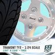 4.jpg Tramont TY2 13x7 & 13x8 inch - wheels for scale model cars 1:24 with stretched tires