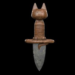 PussinBoots_1.jpg 3D file Puss in Boots Dagger Knife 3d digital File・3D printing model to download