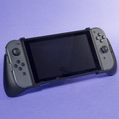 01.JPG Fichier STL Nintendo Switch - Poignée ergonomique (Original + OLED)・Modèle à télécharger et à imprimer en 3D