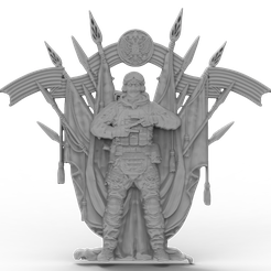Russian-Soldier.png 3D Model STL File for CNC Router/Laser & 3D Printer Russian Soldier