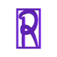 R.stl STL file Disney alphabet style decoration scrabble・3D print design to download