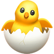 D29E2717-085C-4D72-9D33-4EE5CC9079BF.png Emoji Chickie Breaking Shell Key Chain