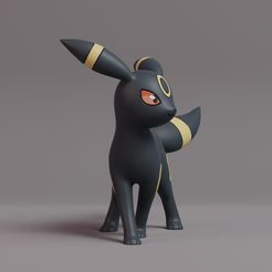 umbreon-2.0-render.jpg STL file Pokemon - Umbreon (New Version!!!)・3D printable model to download