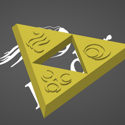 dfa.png Free STL file Legend of Zelda Triforce・Template to download and 3D print, anikan