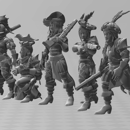 STL file Imperial Handgunners・3D print model to download・Cults