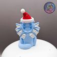 384543486_213935088396689_3884157445461171131_n.jpg Santa Dragon Figurine, Keychain, Ornament