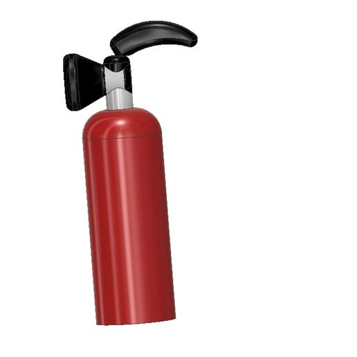 fire extinguisher 1/24 scale 3D model