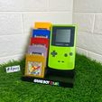color3.jpg GAMEBOY COLOR STAND WITH 5X GAME CARTRIDGES HOLDER