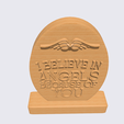 Shapr-Image-2024-02-06-101737.png I believe in angels because of You Plaque, Love gift, Thank you gift, thoughtful gift, angel wings, home decor