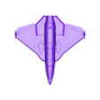 Gurdian Light Bomber.stl Warden light sci-fi close air support and bomber (presupported)