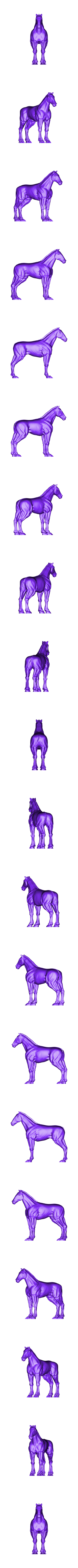 krieg_horse_default.OBJ.stl Grim Dark Horse