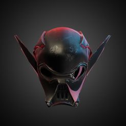 AmHelmetFront.jpg STL file Star Wars Visions Am Helmet for Cosplay 3D print model・3D print design to download