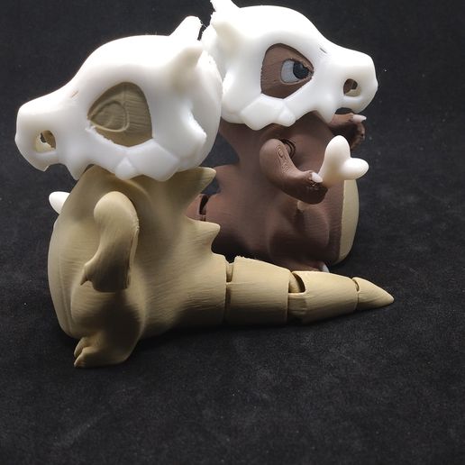 🐉 Articulated Cubone Toy・Free 3MF File for 3D printing・Cults