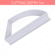 1-4_Of_Pie~5in-cookiecutter-only2.png Slice (1∕4) of Pie Cookie Cutter 5in / 12.7cm