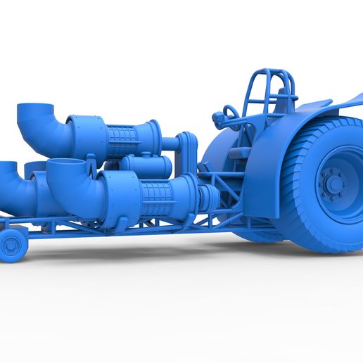 51.jpg Diecast Pulling tractor with 4 jet engines Version 2 Scale 1:25