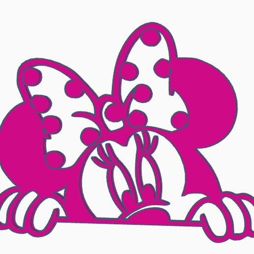 Minnie mouse 2d 3D model