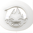 luffy-stamp.png 3D Model of One Piece Monkey D Luffy Cookie Cutter