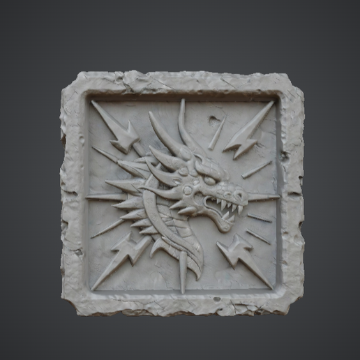 Dragon Lightning Relief Tile
