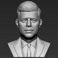 1.jpg John F Kennedy bust ready for full color 3D printing