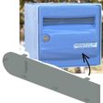 PLAQUE BAL Fr.jpg Fichier STL gratuit Cache Transparent Nom sur Boite aux Lettres Standard France・Design à télécharger et à imprimer en 3D