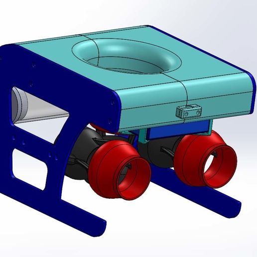 Design016.jpg Download free STL file ROV Kort Nozzle for Bilge Pump Thruster w/Integrated Mount. • 3D printer object, sthone