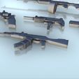 5.jpg Set of Modern weapons (4) - (+ pre supported) Flames of war Bolt Action Modern AK-47 CTAR M16 RPG UZI Kalachnikov