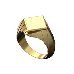 Platforme-stepped-lozeng-signet-size6to10-00.jpg Download 3MF file Platforme stepped lozenge shaped signet ring US sizes 6to10 3D print model • 3D printer template, RachidSW