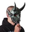 Cyberpunk-Oni-Mask-japanese-cosplay-by-Blasters4Masters-3.jpg Cyberpunk Oni Mask japanese cosplay futuristic