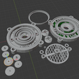 HulaMicPic.png STL file Double-Button Carbon Microphone (Works) Hula-Cow Style・3D printable model to download
