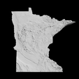 Minnesota1.png USA State of Minnesota Topographic Map - 3D Terrain Elevation - Relief Map - Topography of Minnesota