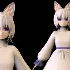 c.png ANIME CHARACTER GIRL SCULPTURE 3D PRINT MODEL 2