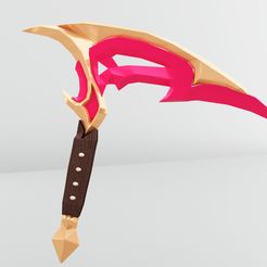 scythe-1.jpg Archivo STL Guadaña Akali de Aquelarre de prestigio - League of Legends・Modelo para descargar y imprimir en 3D