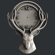 C12.jpg clock deer
