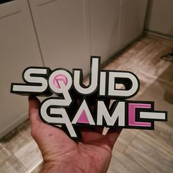 20211008_054907.jpg Free STL file Squid Game Logo・Design to download and 3D print, Time_to6
