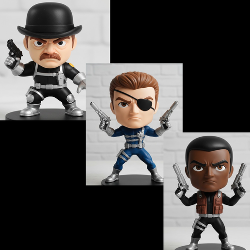 Chibi Nick Fury and the Howling Commandos - MCP