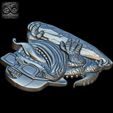 Funky-Lizard-Relief-6.jpg Funky Lizard Relief  STL File For 3D print model