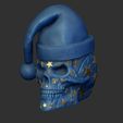 Shop4.jpg Skull - Skull with stars and Christmas cap Cap