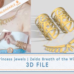 Princess jewels | Zelda Breath of the Wild 3D FILE Файл 3D Драгоценности Зельды - STL файл・Модель для загрузки и 3D печати