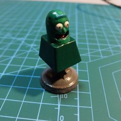20221011_204537.jpg Free STL file Keycap Tecla Pickle Rick - Rick & Morty・Template to download and 3D print